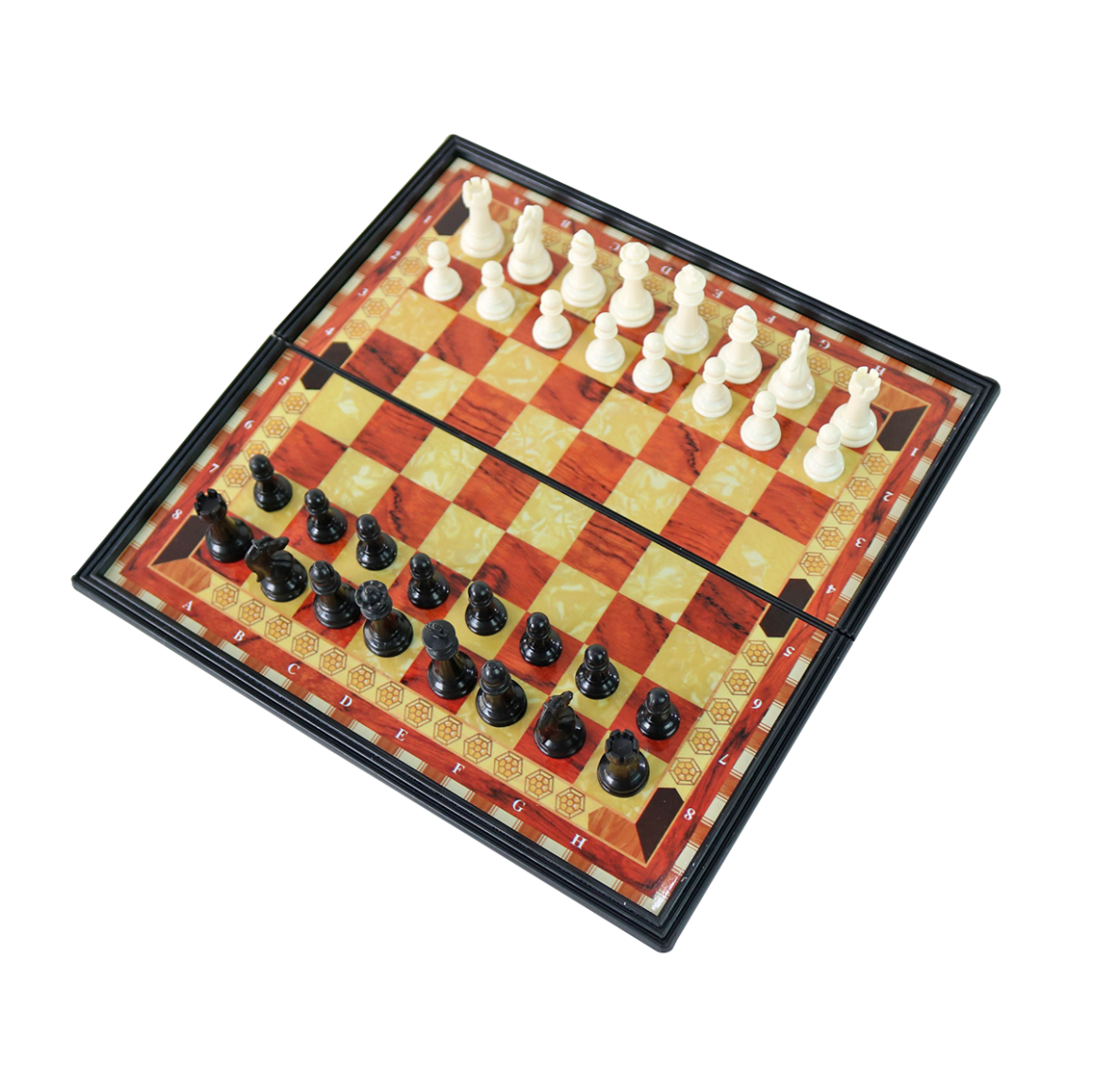 Jogo De Xadrez Magnético Dobrável 32Cm - Prata E Dourado no Shoptime