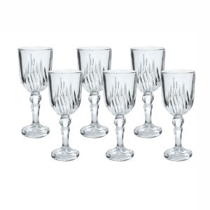 JOGO TAÇA EM VIDRO PARA LICOR COM 6 PEÇAS 80ML CADA - BM888