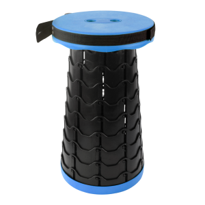 BANQUETA REDONDA RETRÁTIL DE PLÁSTICO 25X45CM - TRC8787-AZFOSCO