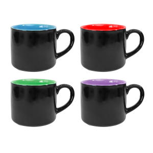 JOGO DE XÍCARAS DE CAFÉ DE PORCELANA 4 PEÇAS 90ML - CA18021