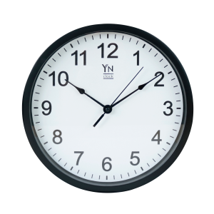 RELÓGIO DE PAREDE DE PLÁSTICO 30CM PONTEIRO CONTÍNUO - YZJ12165A-PT