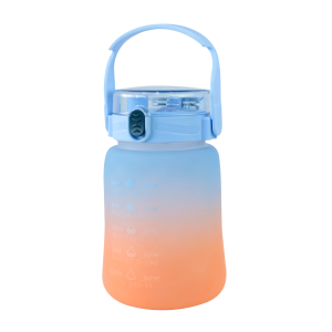 GARRAFA TIPO SQUEEZE DE PLÁSTICO COM CANUDO E ALÇA 1100ML - 4577-AZ