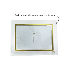 PORTA RETRATO VERTICAL HORIZONTAL FOTO 10X15 MOLDURA DE VIDRO-GT184T-DOU
