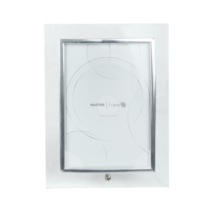 PORTA RETRATO VERTICAL FOTO 10X15CM MOLDURA DE VIDRO - GT124V-PTA