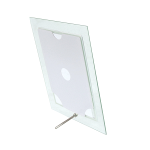 PORTA RETRATO VERTICAL FOTO 10X15CM MOLDURA DE VIDRO - GT124V-PTA