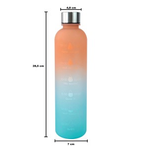 GARRAFA DE PLÁSTICO MOTIVACIONAL TIE DYE 980ML - GDR0778-A
