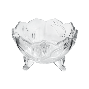 BOMBONIERE DE VIDRO COM PÉ E TAMPA 500ML 17,5X14CM - VDA07001