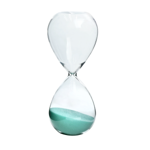 AMPULHETA DE VIDRO 5 MINUTOS 5X12,5CM - 5269-VD