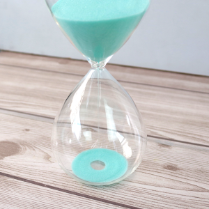 AMPULHETA DE VIDRO 30 MINUTOS 20X8CM - 5271-VD