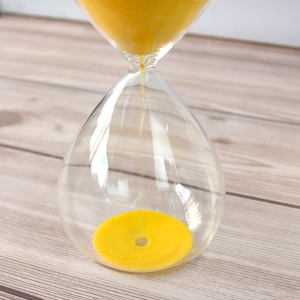 AMPULHETA DE VIDRO 30 MINUTOS 20X8CM - 5271-AM