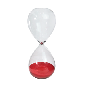 AMPULHETA DE VIDRO 15 MINUTOS 7X16,5CM - 5270-VM