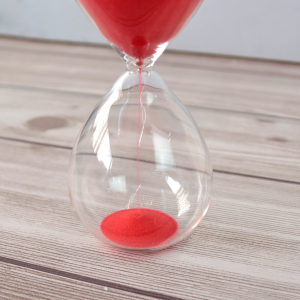 AMPULHETA DE VIDRO 15 MINUTOS 7X16,5CM - 5270-VM