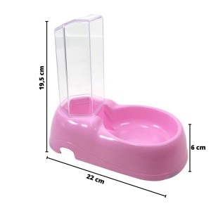 COMEDOURO E BEBEDOURO DE PLÁSTICO PARA PET 21CM -SXCX4726C-RS