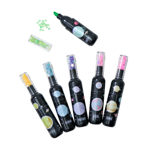 CANETA MARCA TEXTO GARRAFINHAS PLANETAS 6 CORES - TF1240