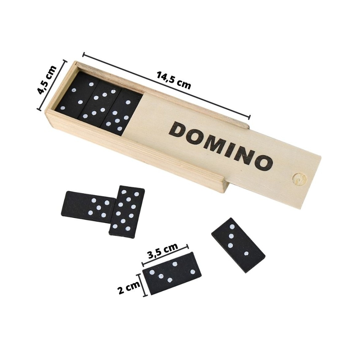 Jogo de Domino lata 28 pecas 2 a 4 jogadores