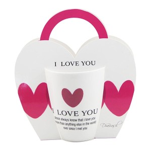 CANECA PORCELANA I LOVE YOU 320 ML - DMP5314-LOVE