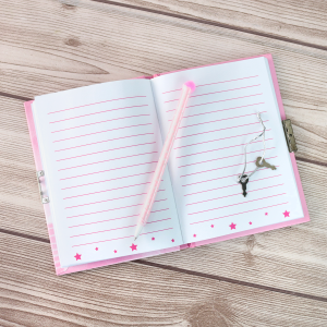 DIÁRIO INFANTIL GATINHO COM CADEADO E CANETA 11X15CM - SXFS5493-C