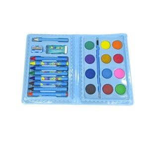 ESTOJO ESCOLAR COM INMETRO 24 PECAS MENINO MT24A-CARRO