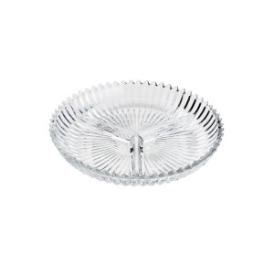 PETISQUEIRA DE CRISTAL CHARMY COM 03 DIVISÓRIAS 22X3,5CM - 6998