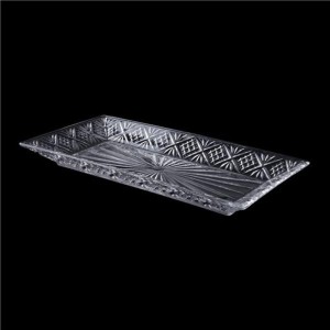 PRATO RETANGULAR DE VIDRO DUBLIN 30X15.5CM - 3530