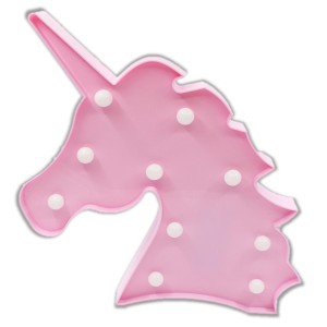 LUMINARIA PARA DECORACAO UNICORNIO 10 LEDS 32 X 21 X 3 CM - GA1375-RS