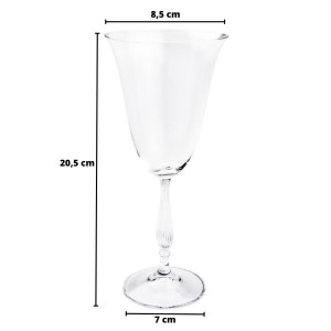 JOGO DE TAÇA DE VIDRO CRISTALITE BOHEMIA COM 6 PEÇAS 185 ML - 5530