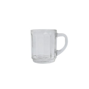 CANECA DE VIDRO EM DETALHES AMERICANO COM ALÇA 150 ML -CHI2161