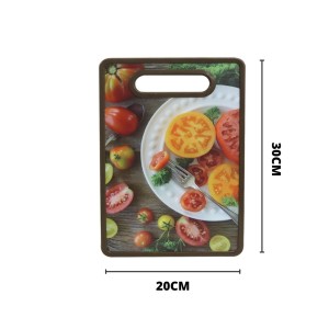 TABUA DE CORTE DE PLÁSTICO COM ESTAMPAS DIVERSAS 30X20CM - CT0477-B