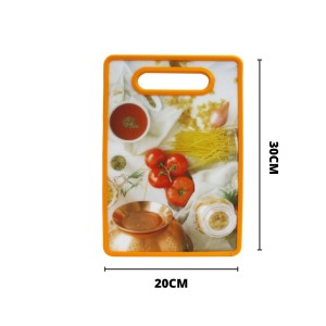 TABUA DE CORTE DE PLÁSTICO COM ESTAMPAS DIVERSAS 30X20CM - CT0477-E