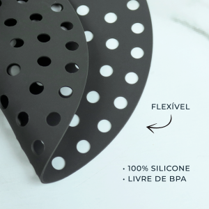 FORRO PROTETOR DE SILICONE REUTILIZÁVEL PARA AIR FRYER 20CM - CA09738-PT