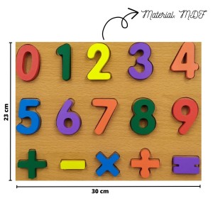 BRINQUEDO DIDÁTICO DE MADEIRA COM PEÇAS COLORIDAS - DMT5730