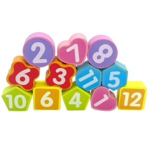 BRINQUEDO DIDÁTICO DE MADEIRA RELÓGIO EM ESTAMPA DE CARROS COM 13 PEÇAS - DMT5736-C