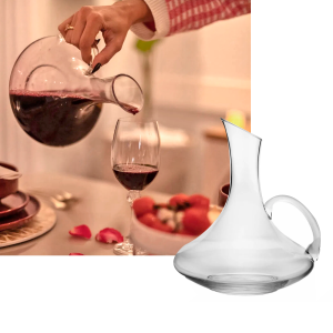 DECANTER EM VIDRO SODO-CALCICO TRANSPARENTE COM ALÇA 1.5 LITROS WOLFF - 27788