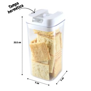 POTE HERMETICO EM PLASTICO 1200 ML - A19