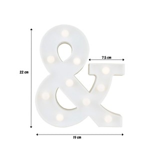 LUMINARIA PARA DECORACAO & 19X22X3CM A PILHA