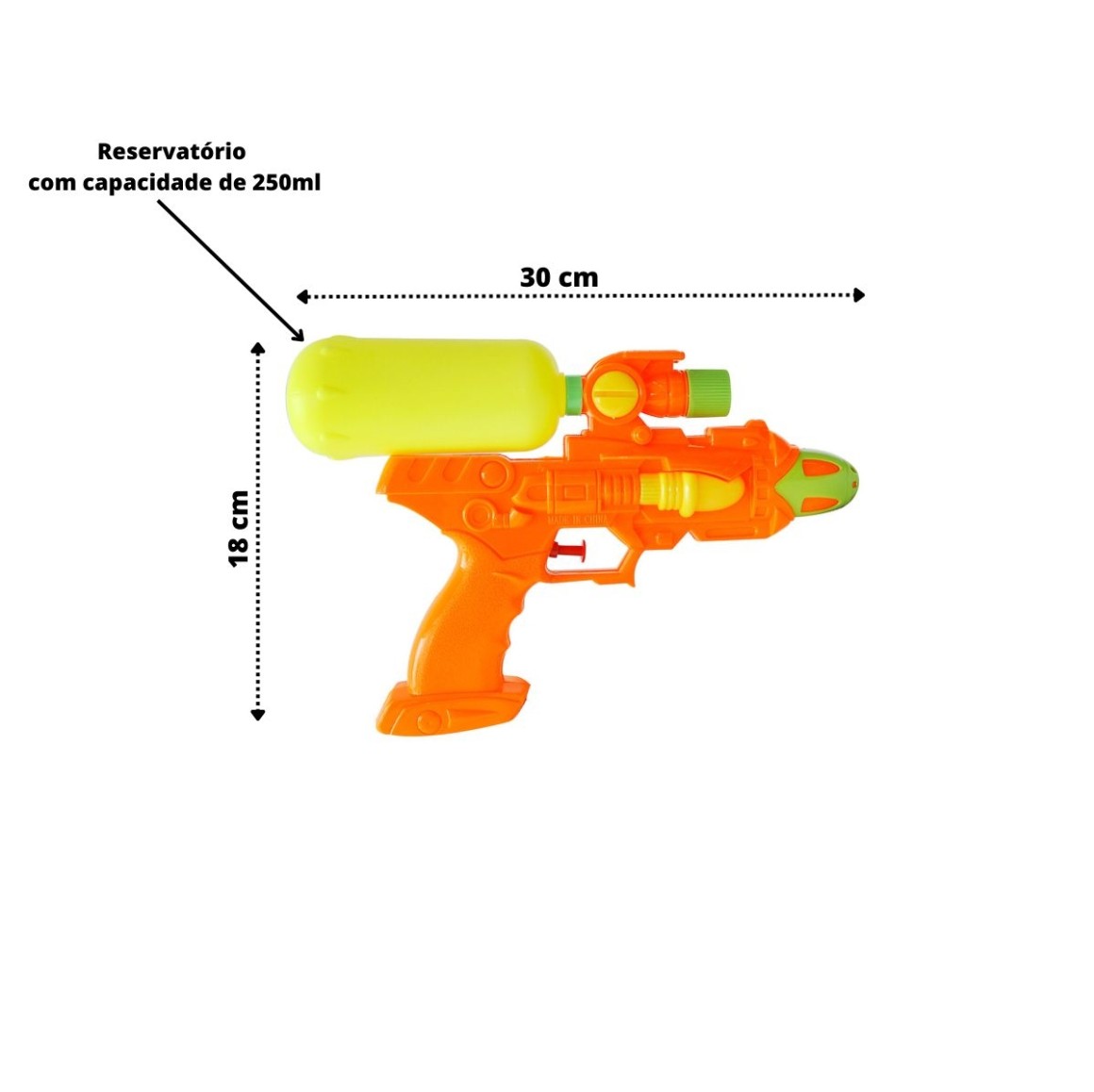 Lançador De 06 Dardos Super Shot Supreme Pistola Laranja