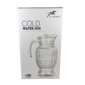 JARRA DE VIDRO 1 LITRO E 700 ML COM TAMPA DE ACRILÍCO RESISTENTE - N59684