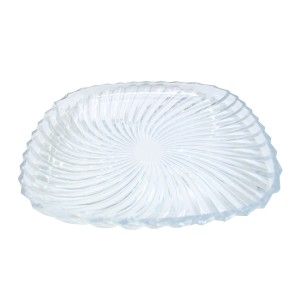 PETISQUEIRA QUADRADA DE VIDRO 24 X 24 CM - BM1157