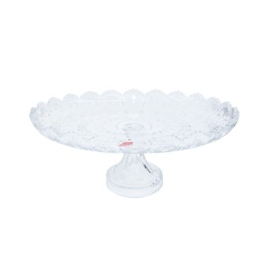 PRATO DE VIDRO COM PÉ 30CM - 741022W