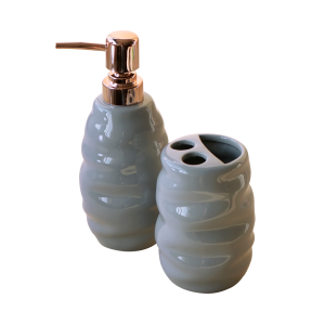 KIT DE BANHEIRO DE CERÂMICA COM 02 PEÇAS - 98542-CZ