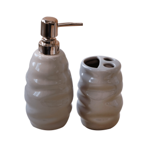 KIT DE BANHEIRO DE CERÂMICA COM 02 PEÇAS - 98542-BG