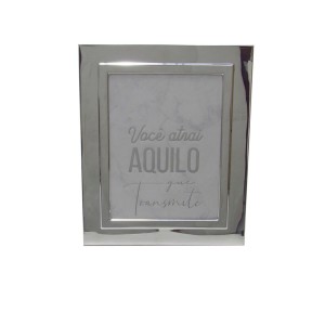 PORTA RETRATO PÉ GRAVATA DE METAL 10X15CM - 98534