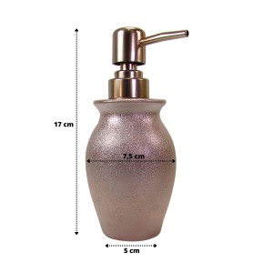 PORTA SABONETE LIQUIDO DE PORCELANA 230ML - 98502-GR