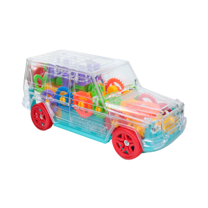 CARRO BATE VOLTA GEAR TRANSPARENTE COM SONS E LUZES - TKAB3740-TI