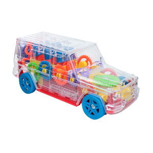 CARRO BATE VOLTA GEAR TRANSPARENTE COM SONS E LUZES - TKAB3740-VM