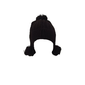 TOUCA DE MALHA COM POMPOM INFANTIL  - BF2421-MR