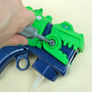 DINOSSAURO LANÇA BOLHAS DE PLÁSTICO COM SOM E LUZ A PILHA - TKAB4264