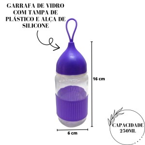 GARRAFA DE VIDRO COM CAPACIDADE DE 250 ML - GP3019-RX