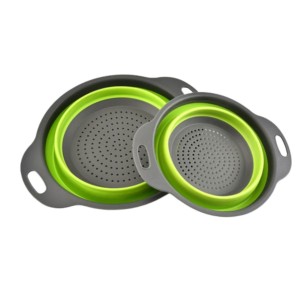 KIT ESCORREDOR RETRATIL DE SILICONE E PLÁSTICO COM 02 PEÇAS - TX0248-VD