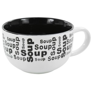 SOPEIRA CANECA JUMBO CERAMICA SOUP BRANCO 450 ML